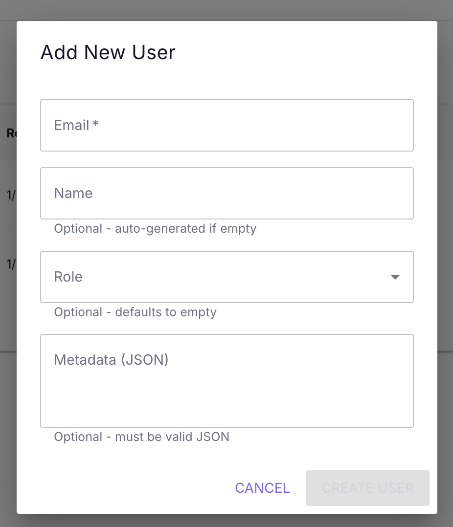 Add User Modal